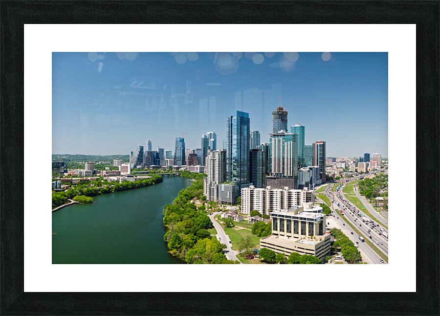 April 2025 view of Austin Texas with iconic skyline Picture Frame print