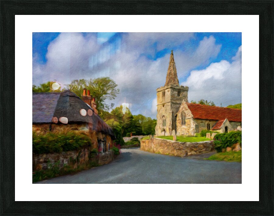 St Peters Church in Shorwell on the Isle of Wight  Impression et Cadre photo