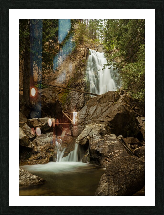Falls Creek Falls near Winthrop in Cascade Mountains in Washingt Impression et Cadre photo