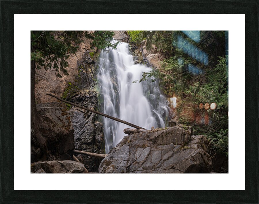 Falls Creek Falls near Winthrop in Cascade Mountains in Washingt Picture Frame print