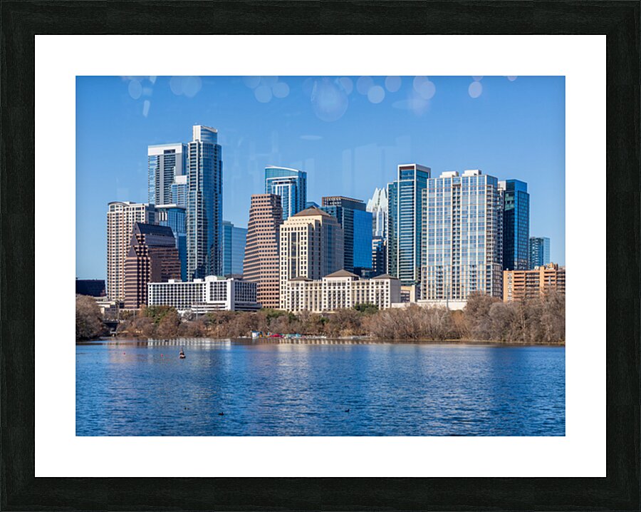 Modern office and apartments in downtown Austin 2026 Picture Frame print