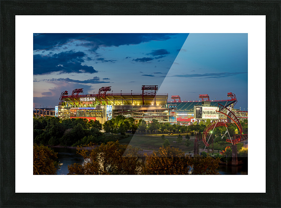 Nissan Stadium home of Titans in Nashville Tennessee Picture Frame print
