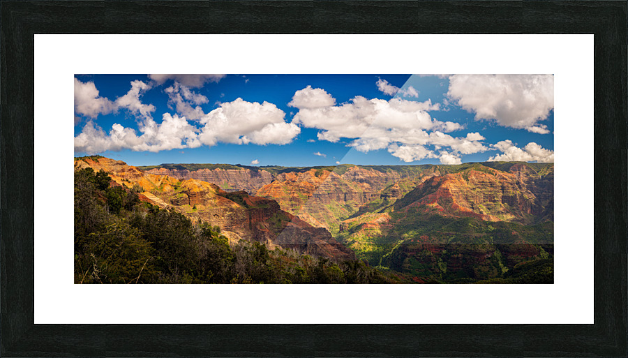 Panorama of the Waimea Canyon on Kauai Picture Frame print
