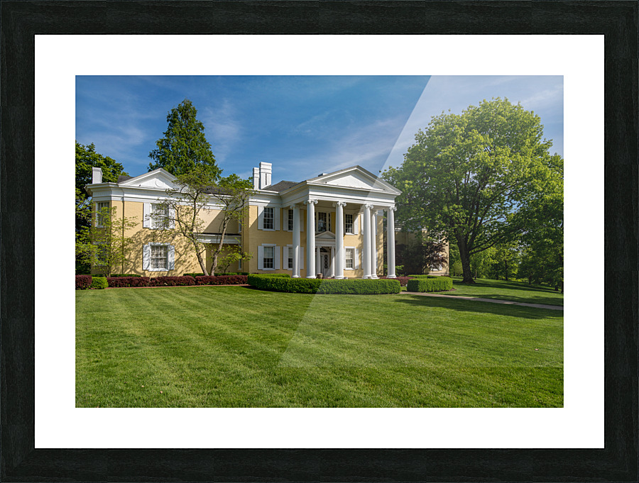 Restored Mansion museum at Oglebay resort near Wheeling WV Picture Frame print