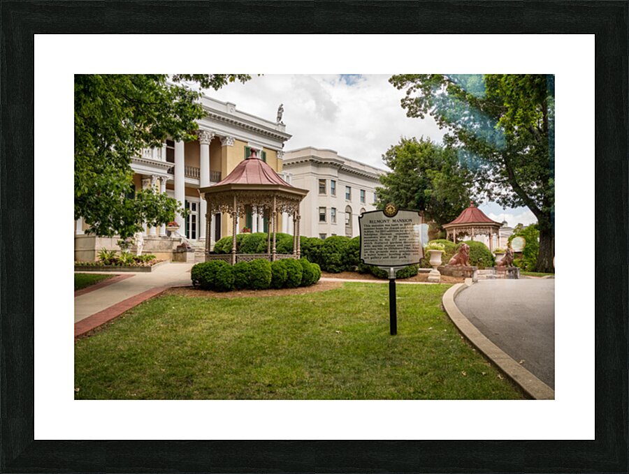 Path to Belmont Mansion in Nashville Tennessee Picture Frame print