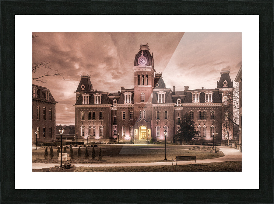 Woodburn Hall at West Virginia University in Morgantown WV Picture Frame print