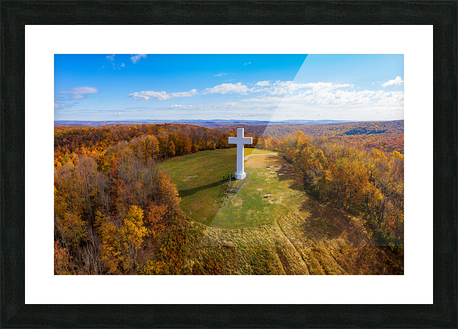 Great Cross of Christ in Jumonville near Uniontown Pennsylvania Impression et Cadre photo