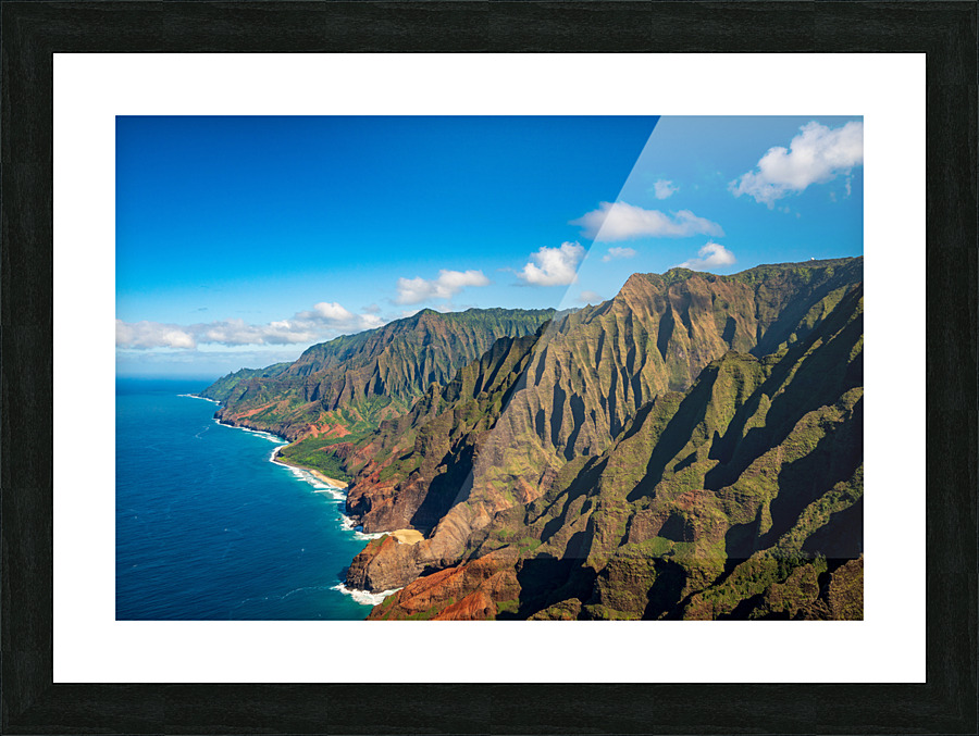 Na Pali coastline on Kauai Picture Frame print