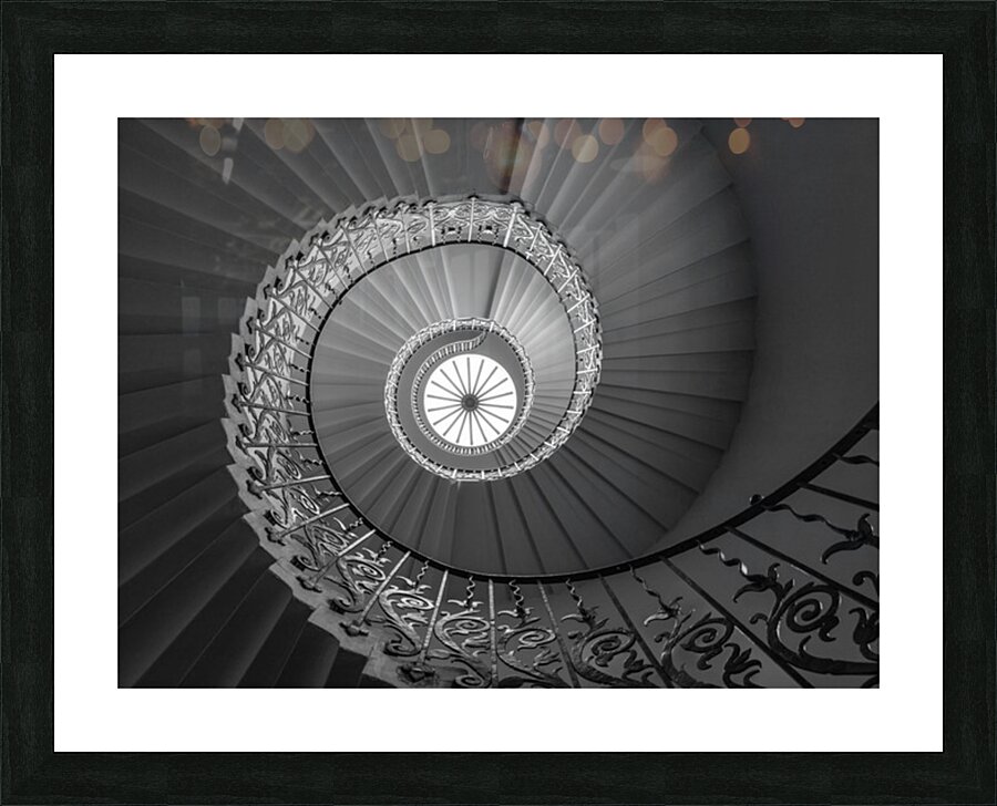 Tulip staircase in Queens Palace in Greenwich Picture Frame print
