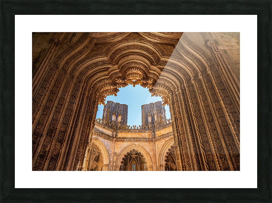 Unfinished chapel at the Monastery of Batalha Picture Frame print