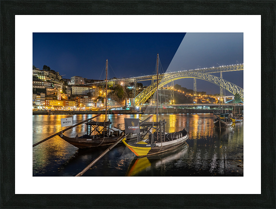 Rabelo boats of Porto in Portugal Picture Frame print