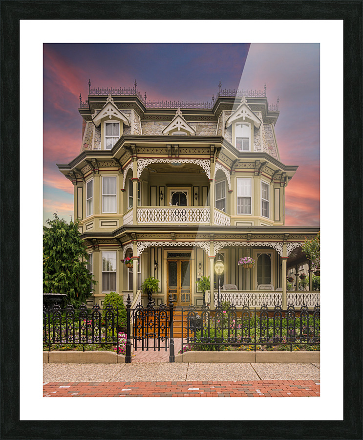 Victorian home in Cape May New Jersey Picture Frame print