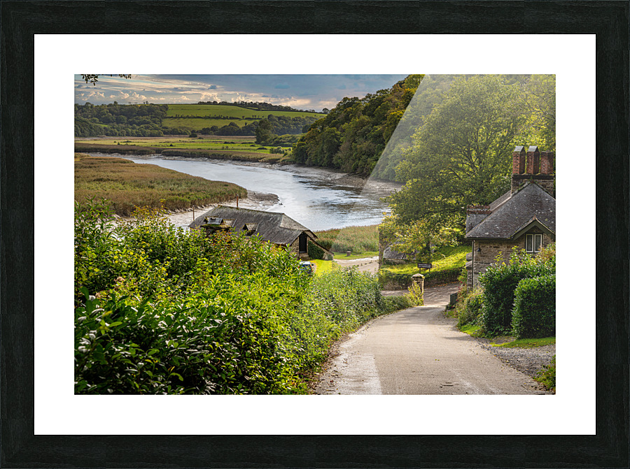 Cotehele Quay on the River Tamar in Devon Picture Frame print