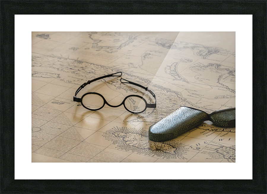 Ancient mariners map of Cuba and Jamaica Picture Frame print