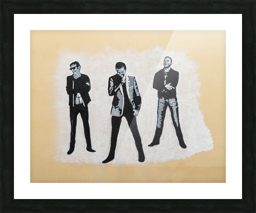 Wall painting of the pop group Muse  Impression et Cadre photo