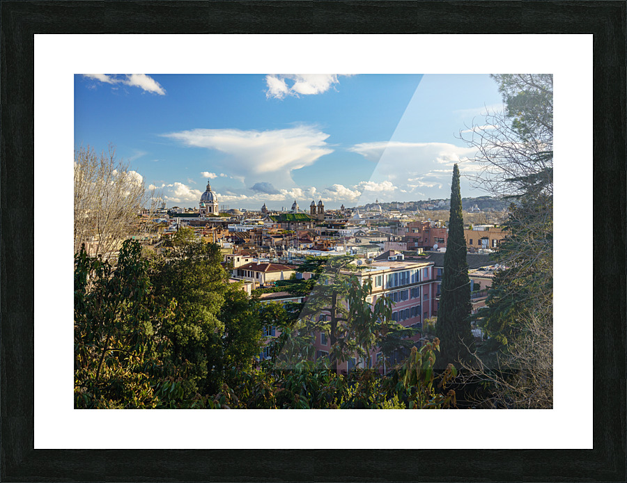 Skyline of the city of Rome Italy Picture Frame print