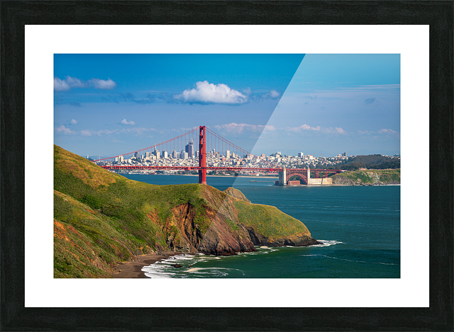 Marin Headlands and Golden Gate Bridge Picture Frame print