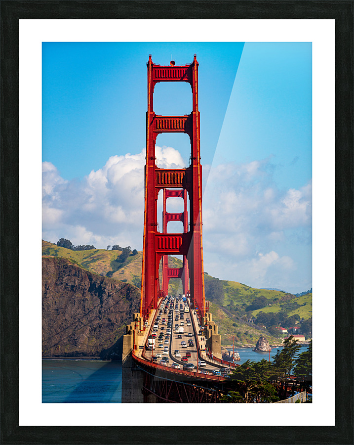 Golden Gate Bridge from state park Picture Frame print
