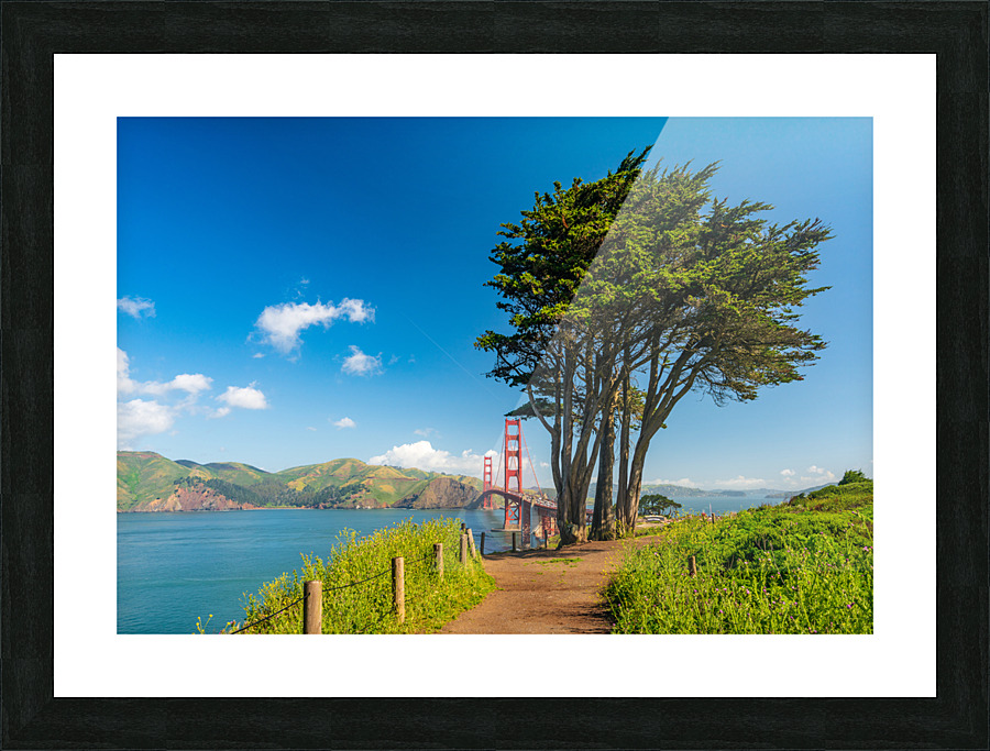 Marin Headlands and Golden Gate Bridge Impression et Cadre photo