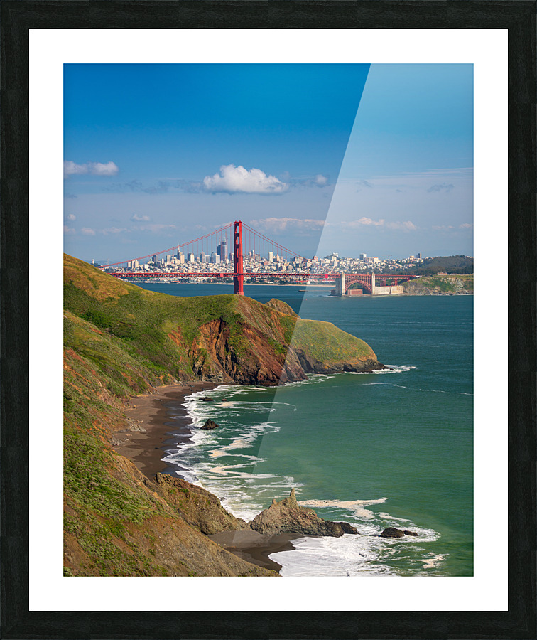 Marin Headlands and Golden Gate Bridge Impression et Cadre photo