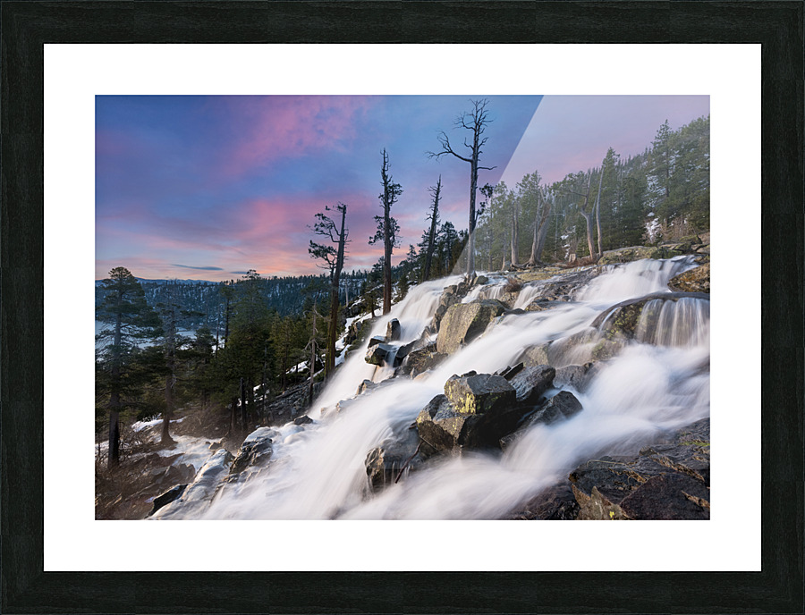 Sunrise over Lower Eagle Falls Lake Tahoe Picture Frame print