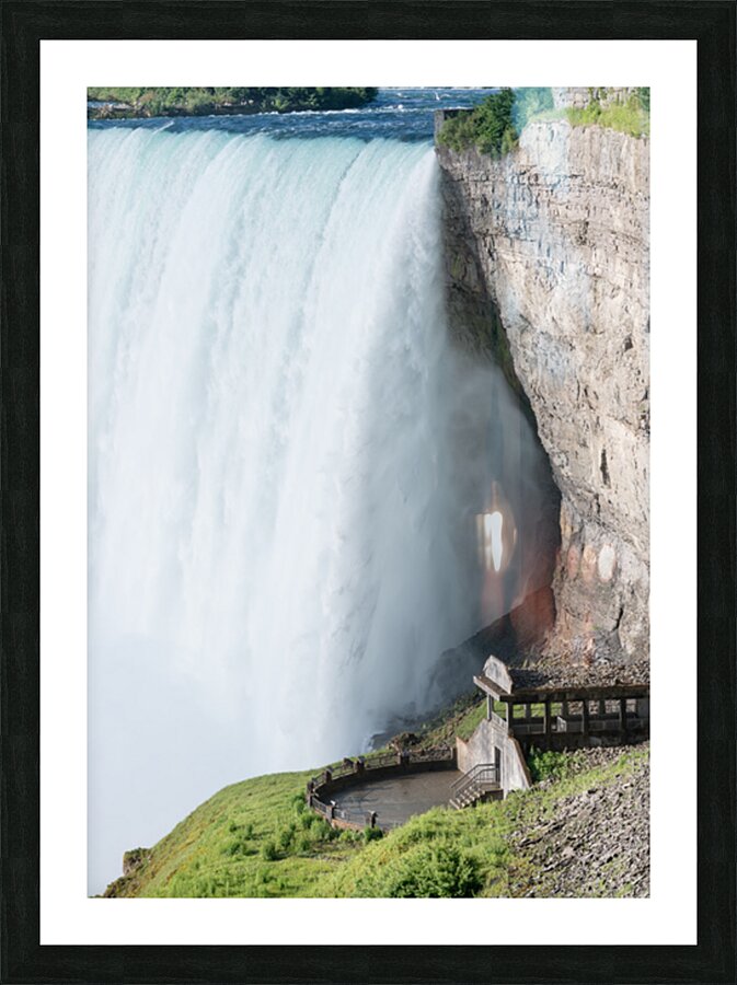 Viewing platform Canadian Horseshoe Falls at Niagara Picture Frame print