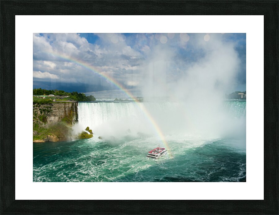 Detail of Canadian or Horseshoe Falls at Niagara Impression et Cadre photo