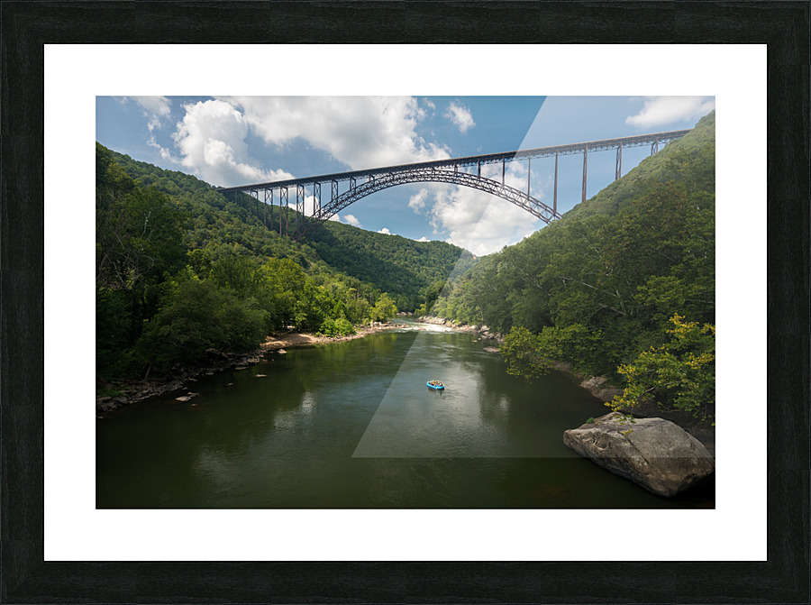 Rafters at the New River Gorge Bridge Picture Frame print