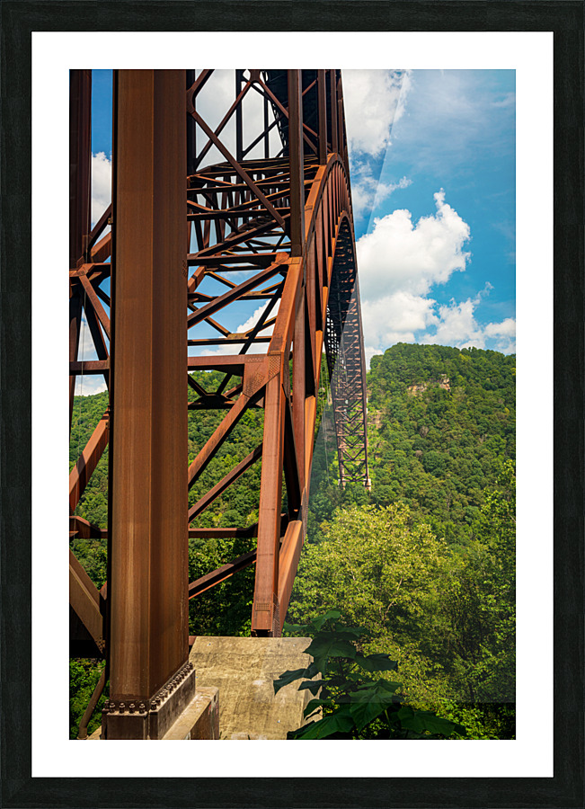 Metal structure of the New River Gorge Bridge Impression et Cadre photo