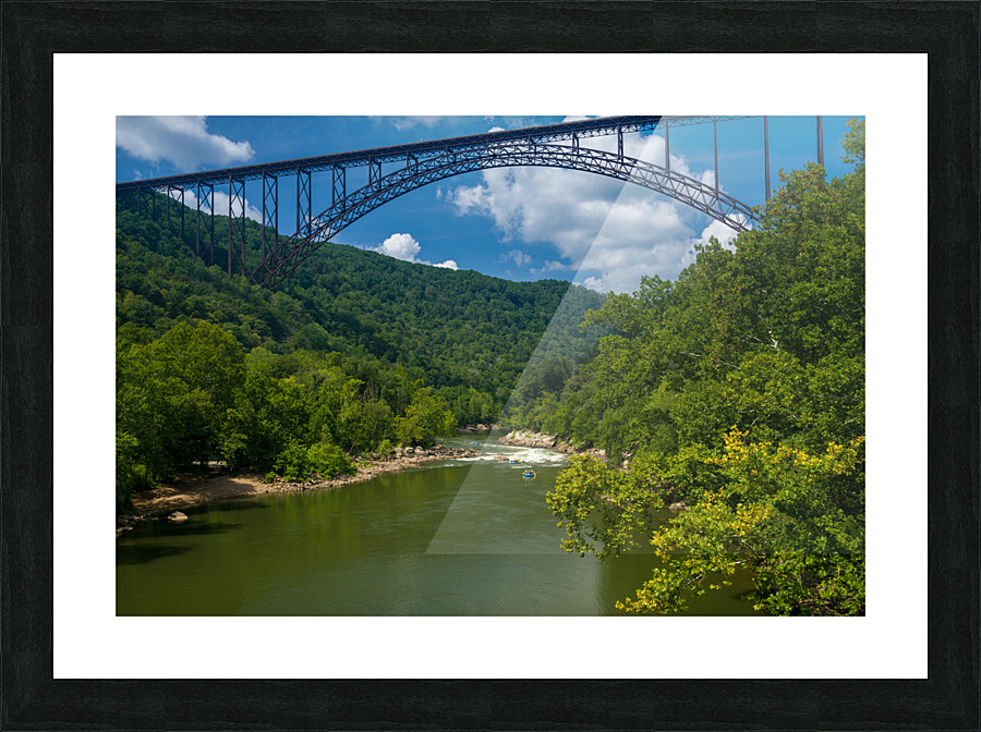Rafters at the New River Gorge Bridge Picture Frame print
