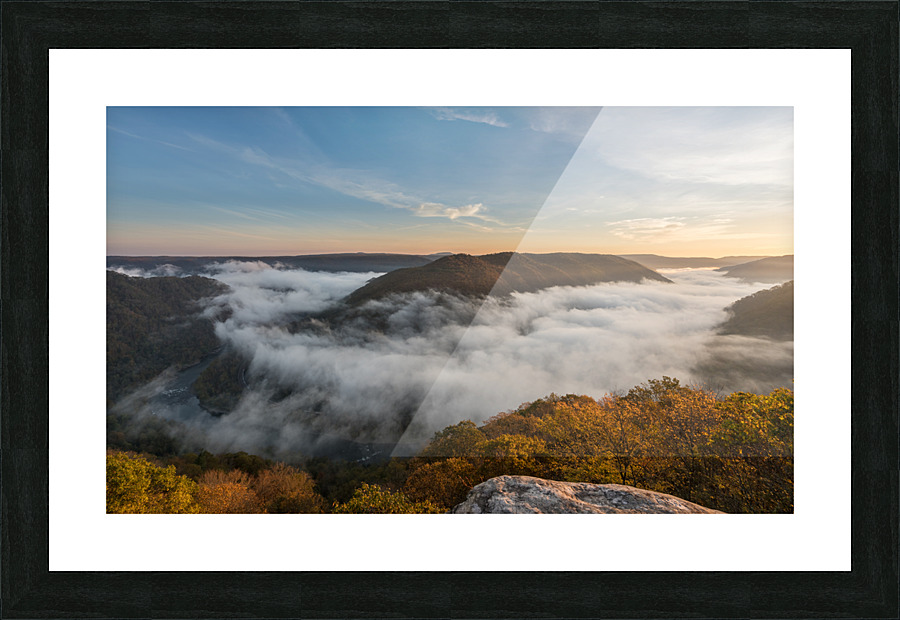 Grandview in New River Gorge Picture Frame print