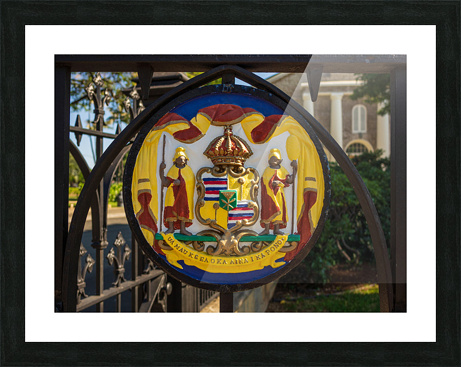 Painted seal at Kawaiahao church Impression et Cadre photo