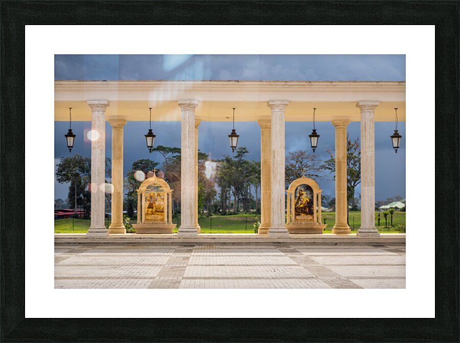 Arches at Basilica of Mongomo in Equatorial Guinea Picture Frame print