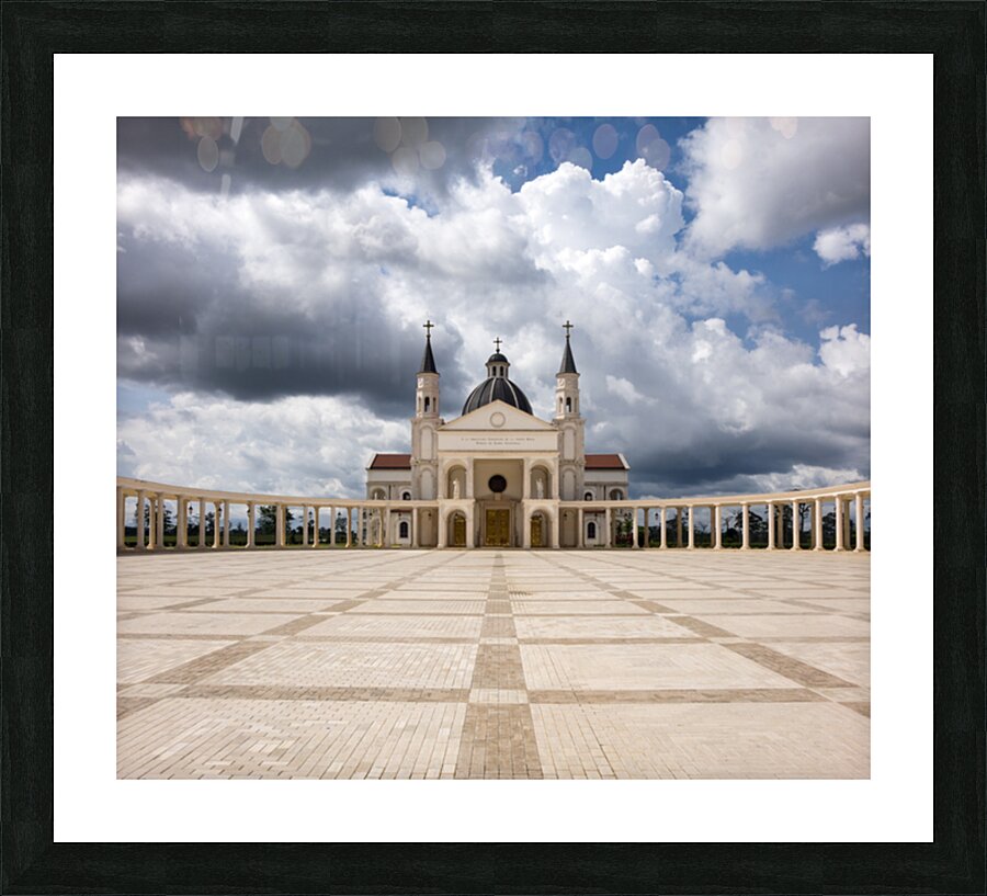 Panorama Basilica of Mongomo in Equatorial Guinea Picture Frame print