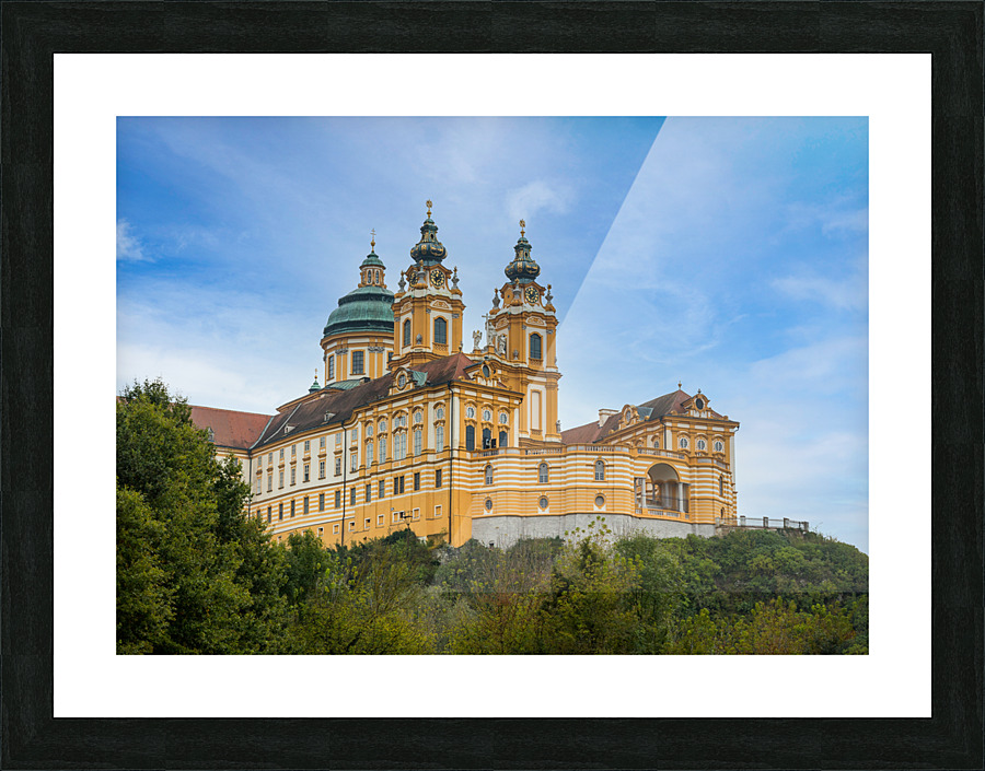 Exterior of Melk Abbey in Austria Picture Frame print