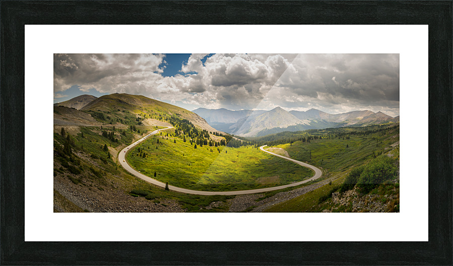 Large horseshoe bend on Cottonwood pass Picture Frame print