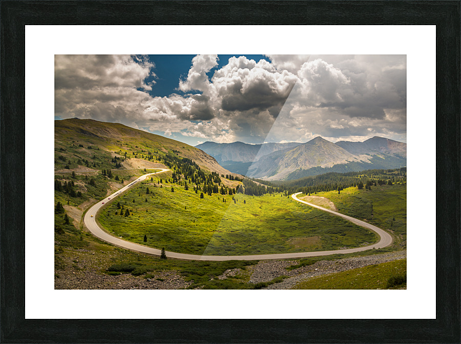 Large horseshoe bend on Cottonwood pass Picture Frame print