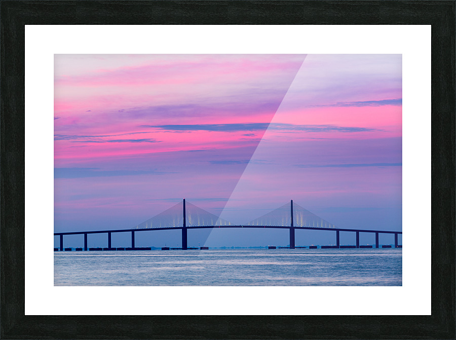 Sunshine Skyway Bridge at dawn Picture Frame print