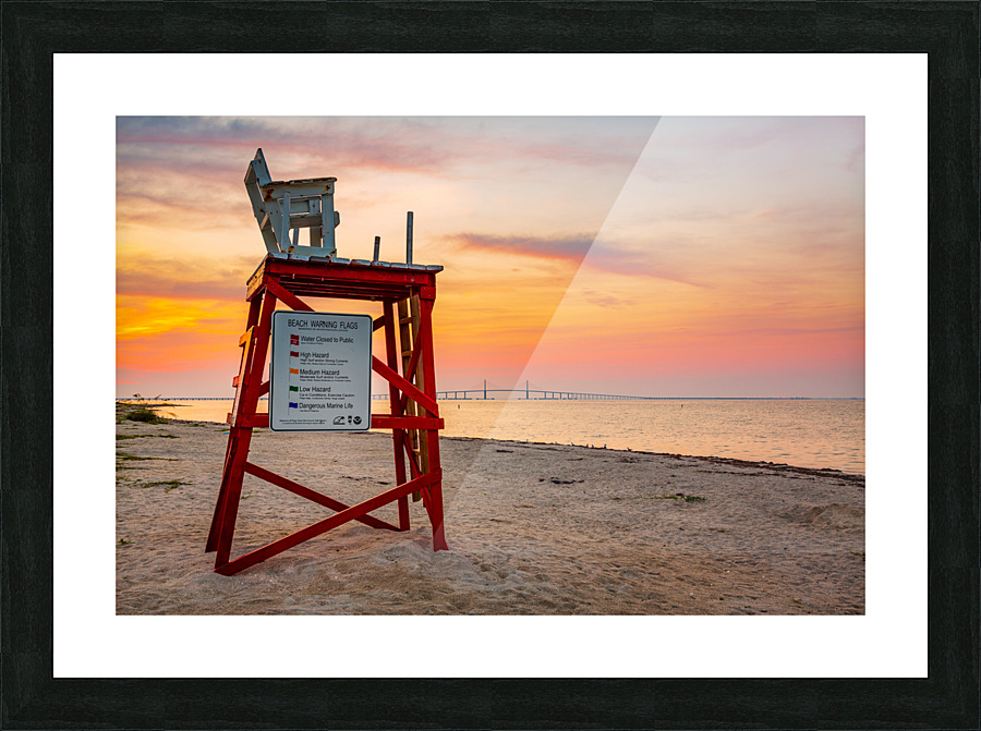 Lifeguard stand in Fort De Soto Florida Impression et Cadre photo