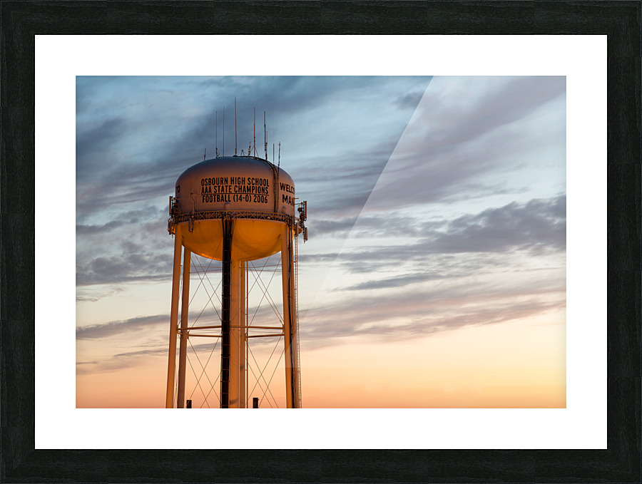 Water tower in Manassas Virginia Picture Frame print