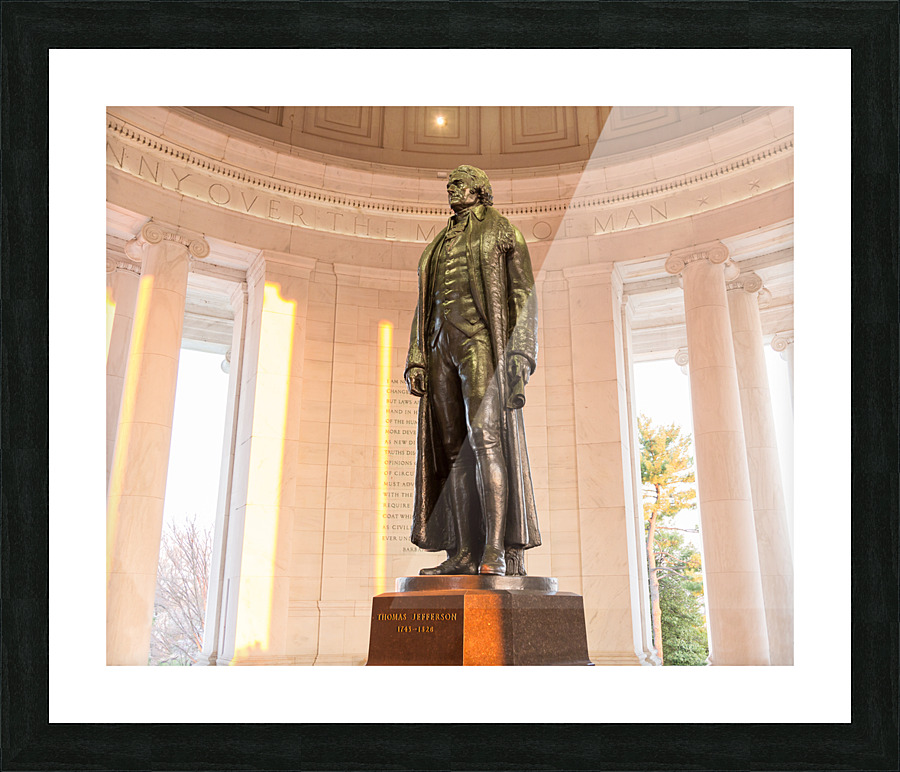 Statue of Thomas Jefferson Washington DC Picture Frame print