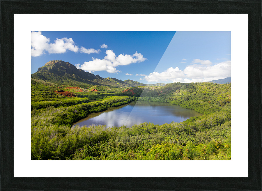 Menehune fishpond Kauai Hawaii Picture Frame print