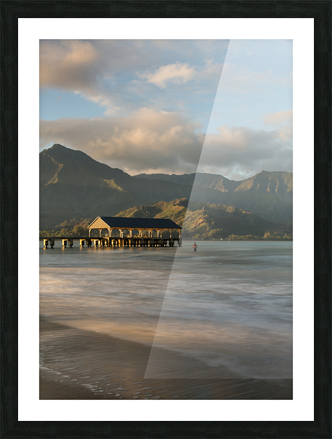 Sunrise over Hanalei Bay Kauai Hawaii Impression et Cadre photo