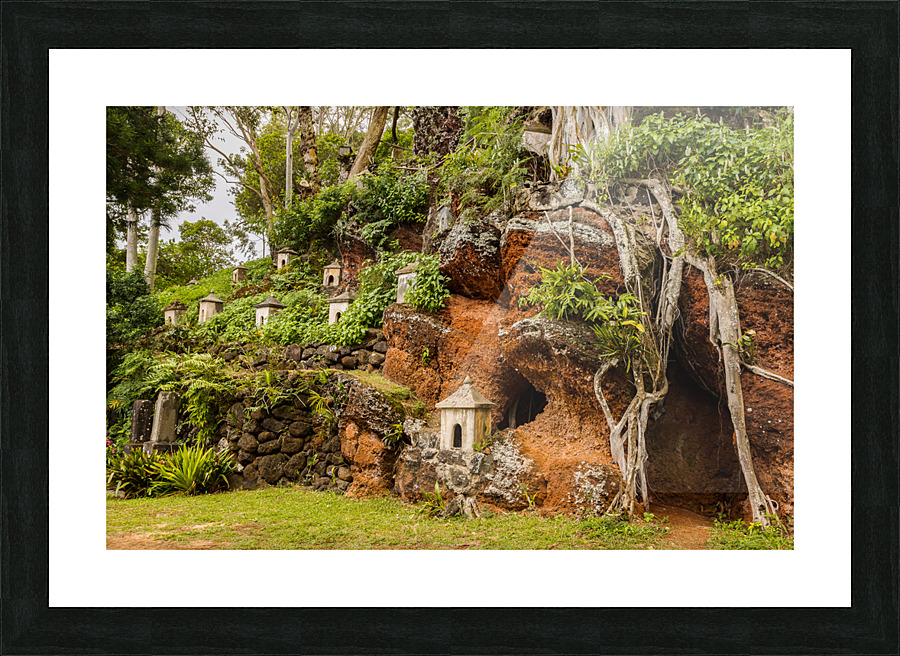 88 Buddhist temples at Lawai Valley Kauai Picture Frame print