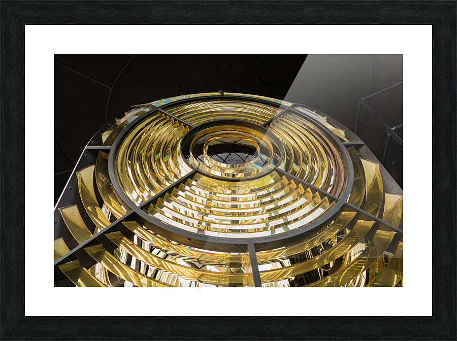 Detail of lighthouse lens at Lizard Light house in Cornwall Picture Frame print