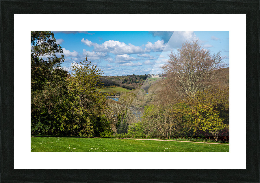 View across the rolling countryside of Cornwall Picture Frame print