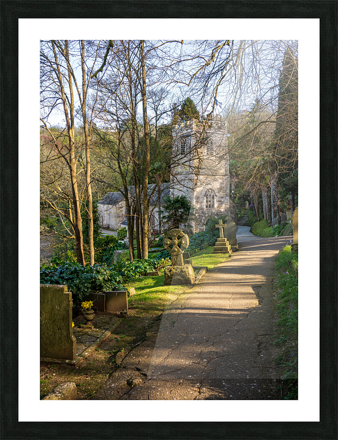 St Just in Roseland parish church in Cornwall UK Picture Frame print