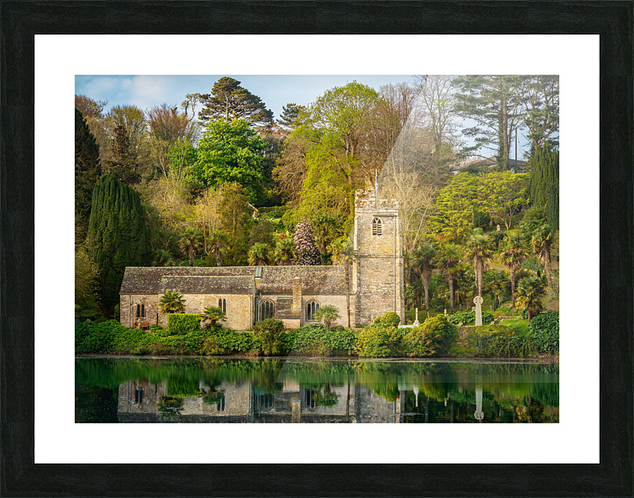 St Just in Roseland parish church in Cornwall UK Picture Frame print