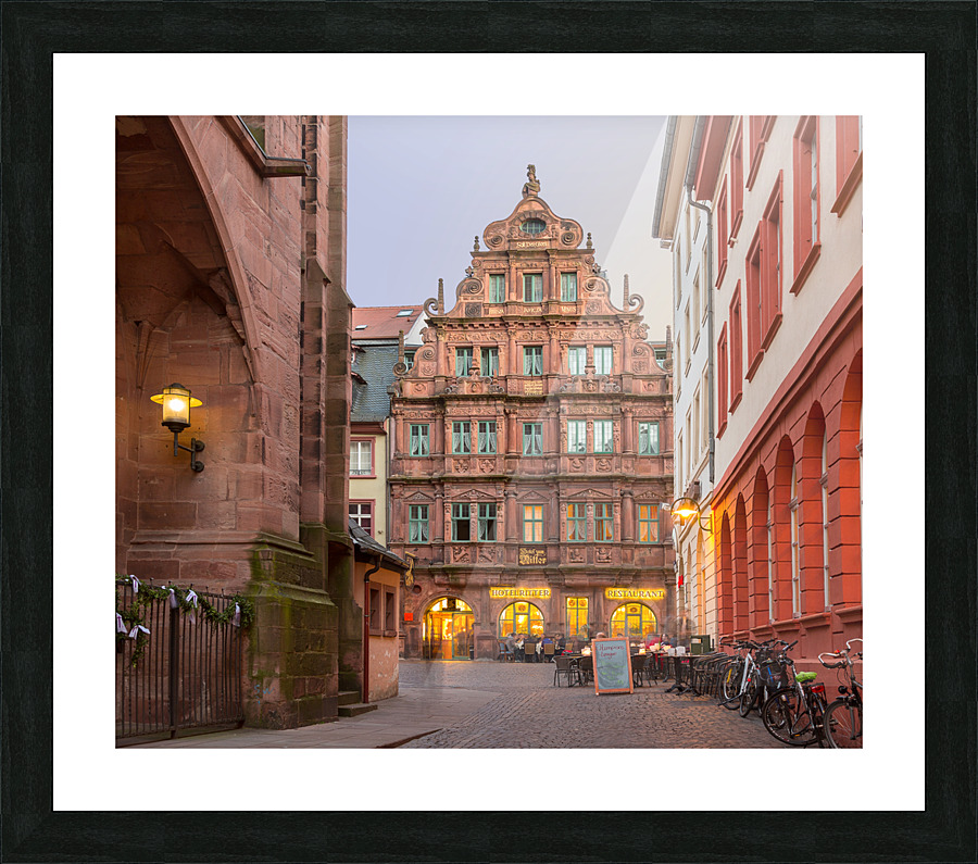 Ritter Hotel in old town of Heidelberg Germany Impression et Cadre photo