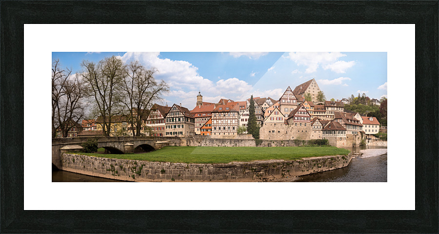 Panorama of Schwabisch Hall Germany Picture Frame print